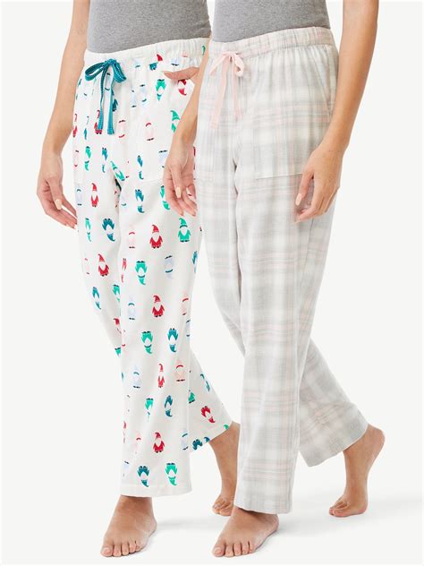 Joyspun Womens Flannel Lounge Pants 2 Pack Sizes S To 3x