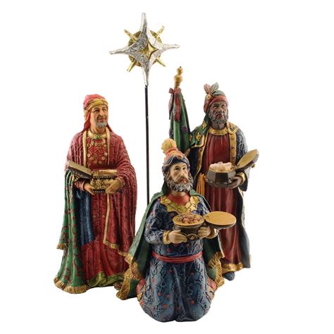 Real Life Nativity Set Three Kings Deluxe The Catholic Company