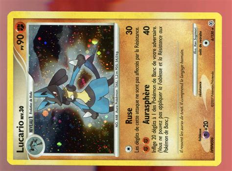 POKEMON DIAMANT PERLE HOLO N 6 130 LUCARIO 90 PV EBay