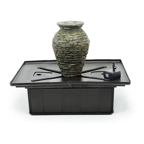 Aquascape Mini Stacked Slate Urn Fountain Kit Walmart