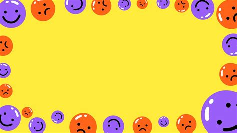 Funky Emoticons Frame Hd Wallpaper Free Photo Illustration Rawpixel