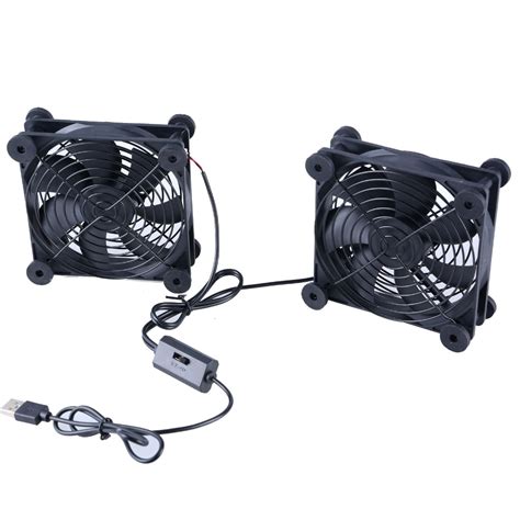 Tierpop Double Mm V Usb Powered Fans Speed Airflow Cooling Fan