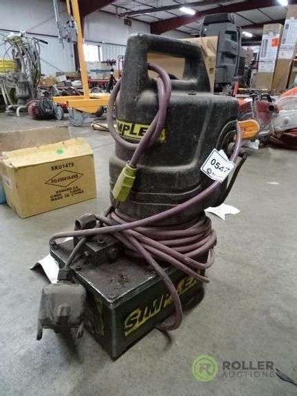 simplex electric hydraulic pump roller auctions