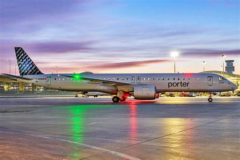 Porter Airlines starts commercial flights with the Embraer E195-E2 ...