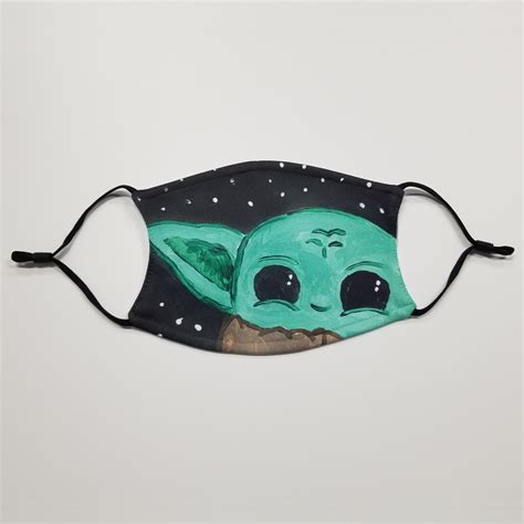 Baby Yoda Painting Face Mask - Winily Shop