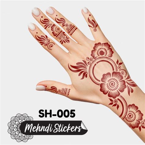 Sh74 Full Hand Mehndi Sticker Buy Henna Stencil Design Mehndi