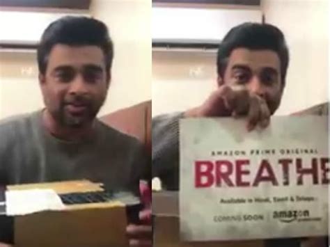 R Madhavan unveils the logo of his first web-series titled Breathe ...