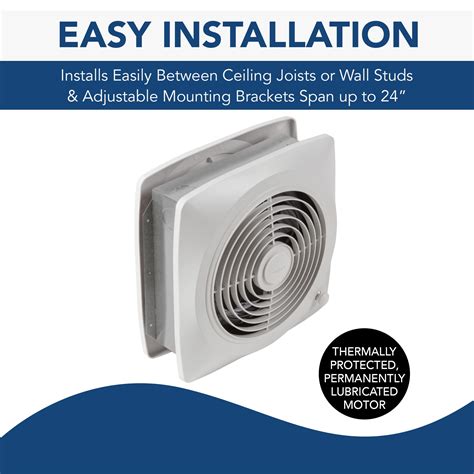 Broan Nutone Room To Room Ventilation Fan Plastic White Square