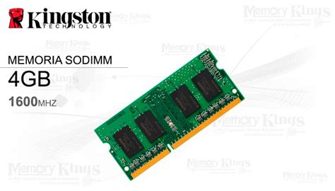 Compara Memoria Sodimm Ddr3 4gb 1600 Kingston 135v