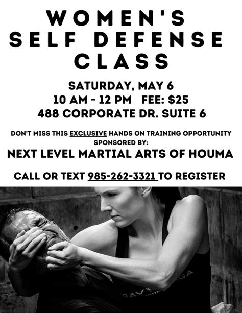 Women S Self Defense Class Explore Houma