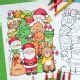 Kawaii Christmas Colouring Page Kate Hadfield Designs