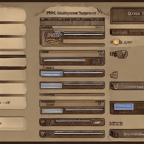 Graphic Of Rpg Ui Elements Hand Drawn · Creative Fabrica