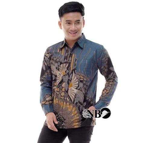 Jual NEW MOTIF Batik Pria Lengan Panjang BATIK NAKULA HRB026 Motif