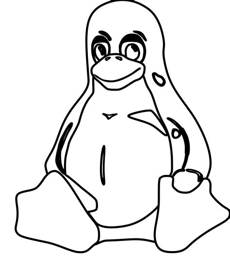 Printable Penguin Outline