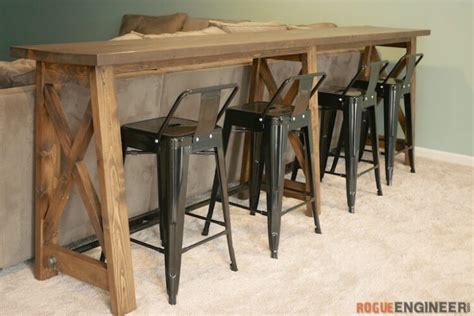 Diy Sofa Bar Table Cabinets Matttroy