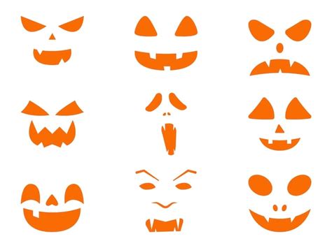 Premium Vector Halloween Spooky Cartoon Horror Face Fin Illustration