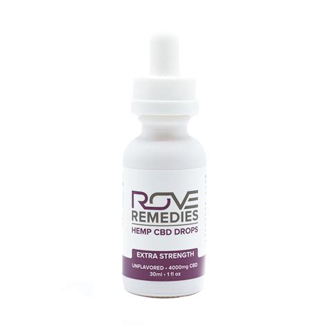 Extra Strength 4000mg Cbd Rove Remedies Tincture Jane