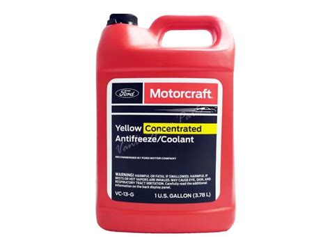 Gallon Litre Genuine Ford Motorcraft Yellow Concentrated