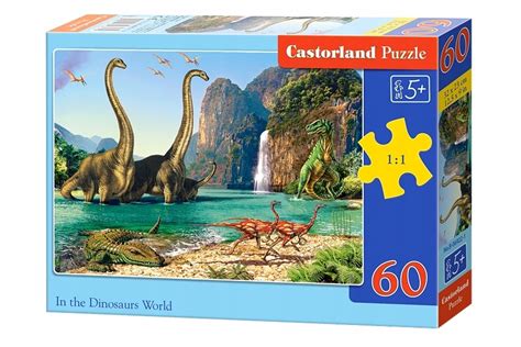 PUZZLE 60 EL Świat Dinozaurów CASTORLAND 12562169930 Allegro pl