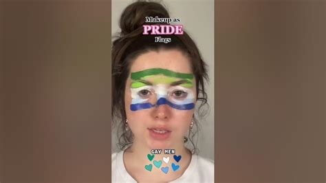 Gay Pride Flag Makeup 😱😍 Shorts Youtube