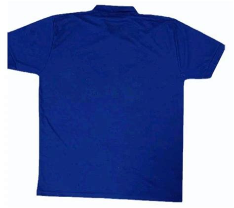 Blue Men Half Sleeve Polo Neck Cotton T Shirt Plain At Rs In New Delhi