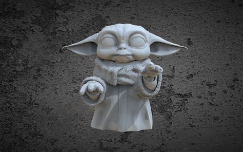 Archivo Stl Grogu O Bebé Yoda・idea De Impresión 3d Para Descargar・cults