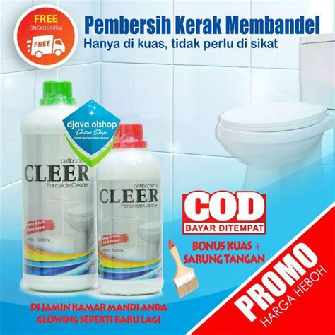 jual cleer cleaner ml pembersih kerak keramik kamar mandi toilet