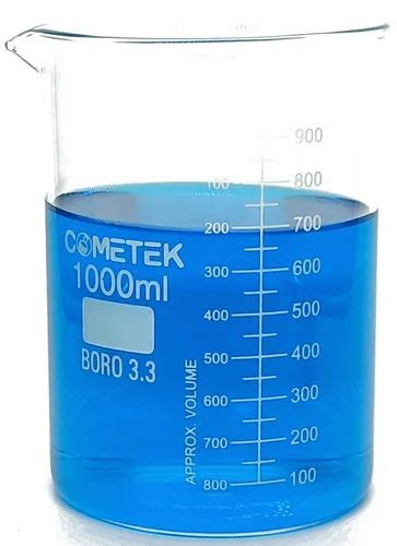 Cylindrical Cometek Borosilicate Glass Beaker Ml Model Name