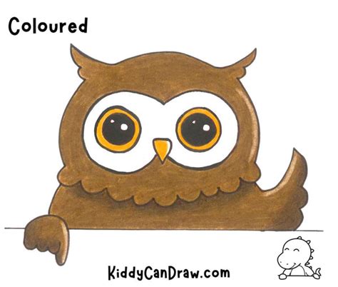 How to Draw a Cute Owl | Step by Step Guide – Kiddy Can Draw