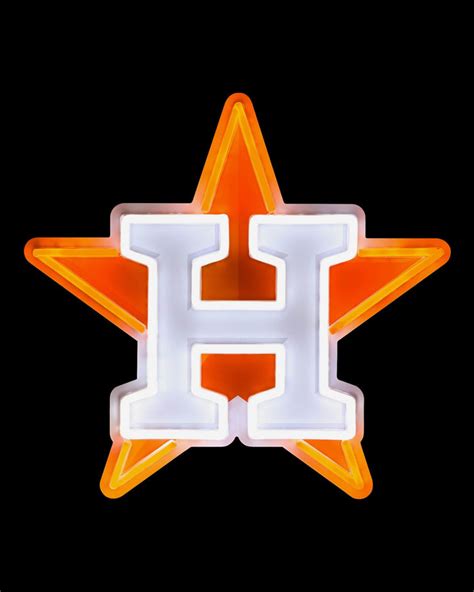 Houston Astros Led Neon Light Up Team Logo Sign Foco