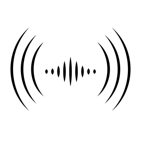 Art Sound Radio Wave Icon Vector Wifi Sound Signal Connection For