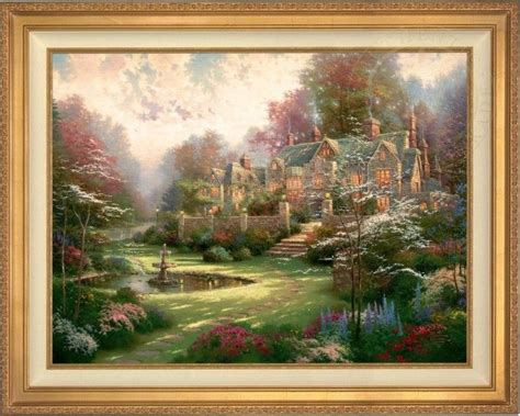 Gardens Beyond Spring Gate Limited Edition Canvas Thomas Kinkade