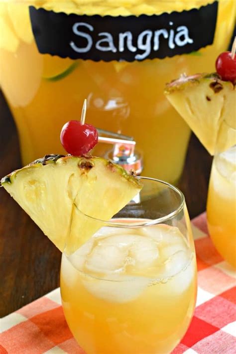 Easy Pineapple Sangria Recipe - Shugary Sweets