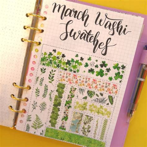 35 Creative Washi Tape Bullet Journal Ideas