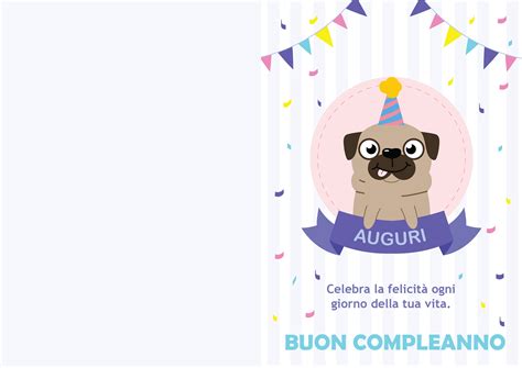 Biglietto Di Buon Compleanno Da Stampare E Colorare