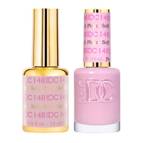 Dnd Dc Duo Gel And Nail Polish Set Soft Pink 148 2x15ml Nail Polish Direct