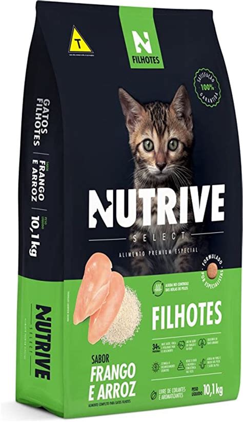 Ração para gatos filhotes nutrive frango e arroz 1KG Pekão