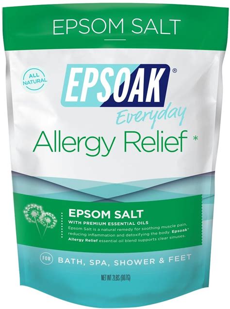 Epsoak Epsom Salt Allergy Relief Bath Salts Bestselling Bath Products On Amazon Popsugar