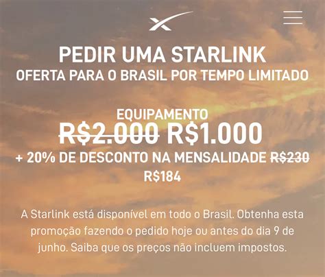 Starlink Anuncia Promo O No Brasil E Torna Internet Via Sat Lite Mais