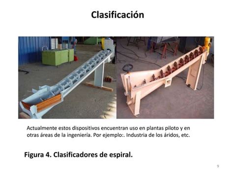 Procesamiento de minerales Clasificación PPT