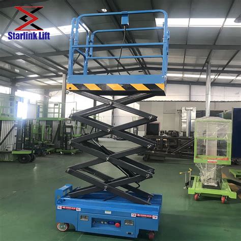 Four Wheel Self Propelled Hydraulic Scissor Lift Working Platform