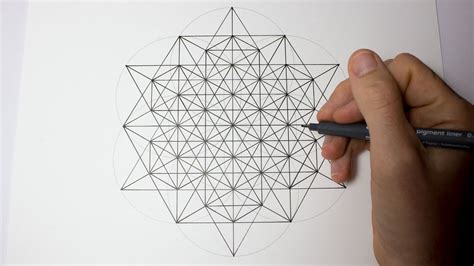 How To Draw A Star Tetrahedron Sacred Geometry Drawing Tutorial