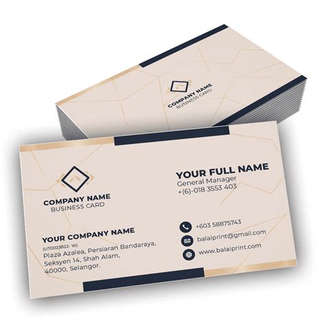 Name Card Design Ncx010 Balaiprint