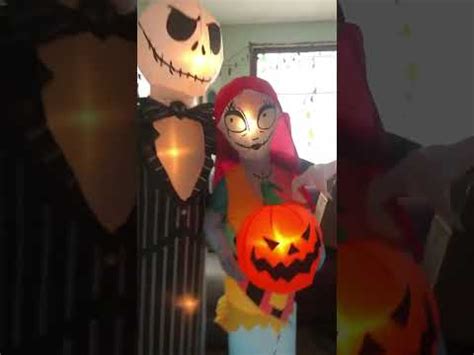 Jack Skeleton Sally And Zero Inflatables Youtube