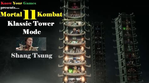 Mortal Kombat 11 Klassic Tower Mode 01 Shang Tsung Youtube