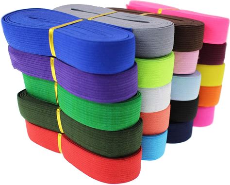 Elastic Sewing Band 40 Yards 20mm 34 Inch Flat Striped