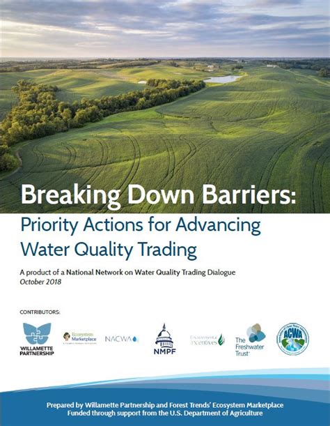 Breaking Down Barriers: Priority Actions for Advancing Water Quality ...