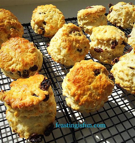 Fruit Filled Butter Scones Feasting Is Fun