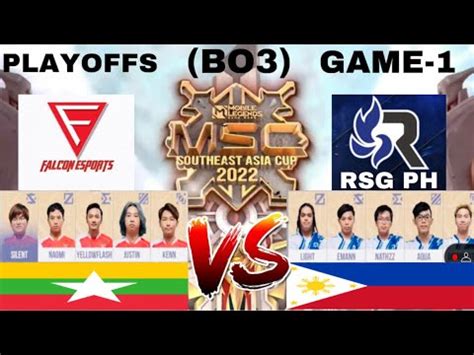 Rsg Ph Vs Falcon Esports Game Msc Playoffs Day Msc Southeast