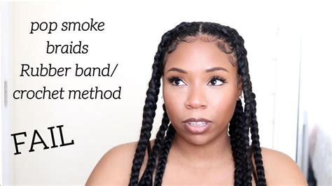 Pop Smoke Braids Rubber Band Method Crochet Method Youtube